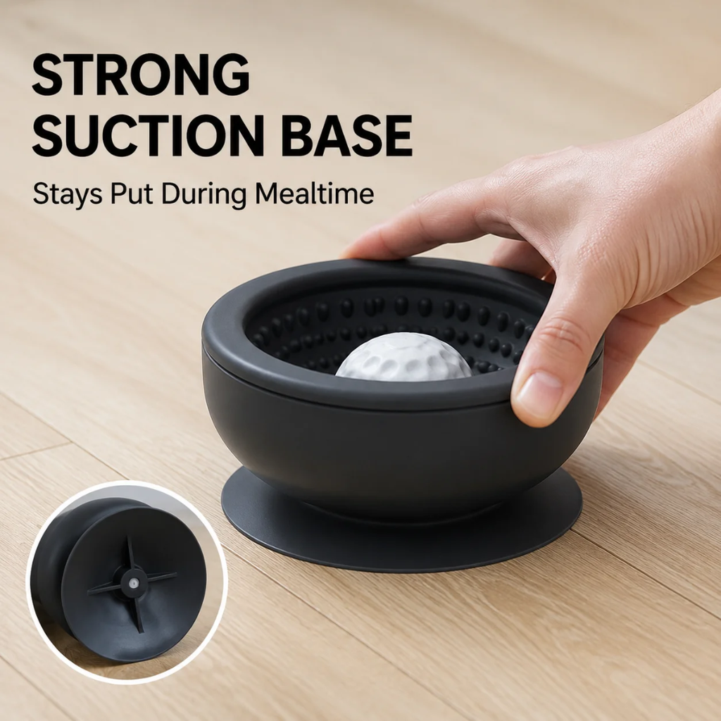 Rolling Ball Pet Lick Bowl Slow Feeder