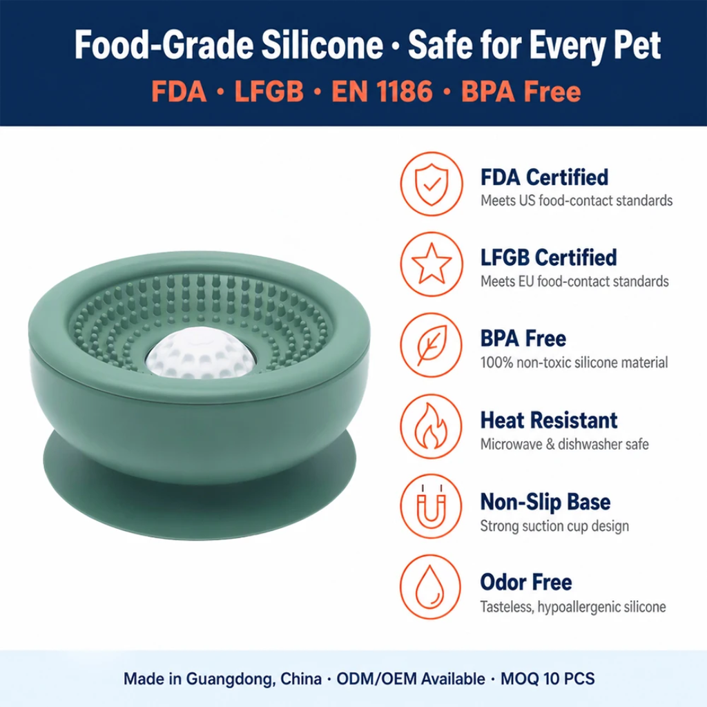 Rolling Ball Pet Lick Bowl Slow Feeder