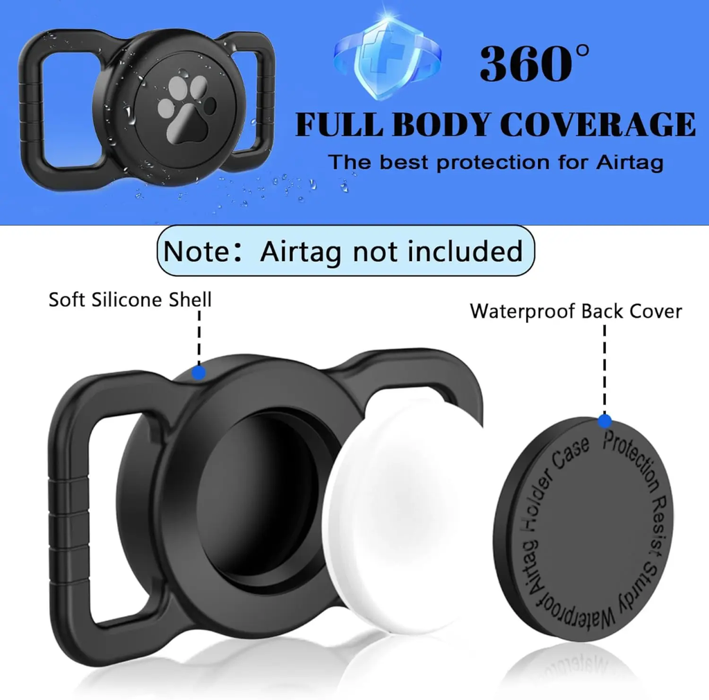 Pet Silicone Waterproof Case for Airtag
