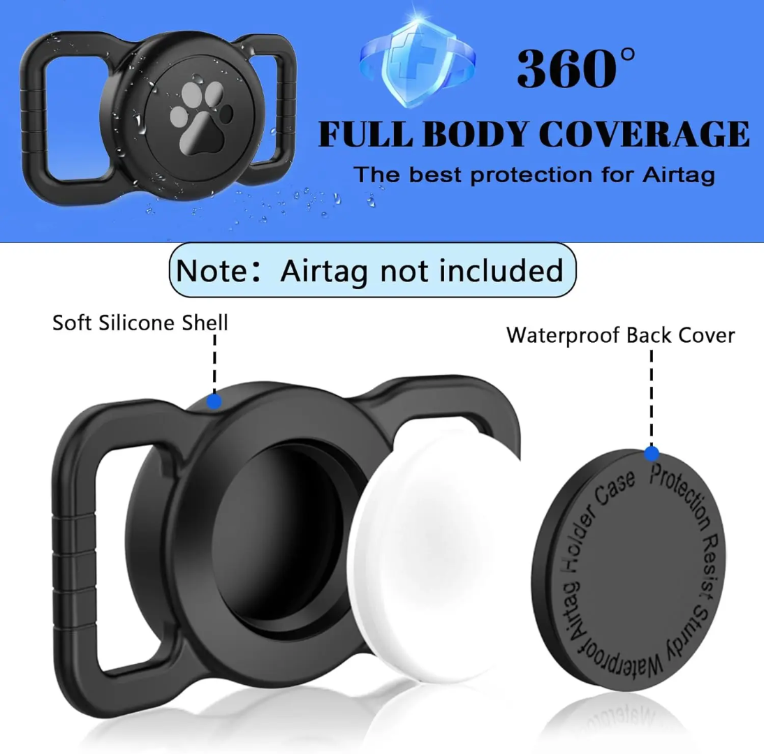 Pet Silicone Waterproof Case for Airtag