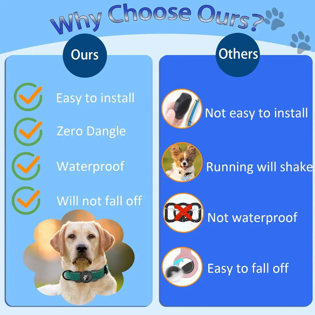Pet Silicone Waterproof Case for Airtag